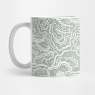 Sage Mushroom Texture Mug